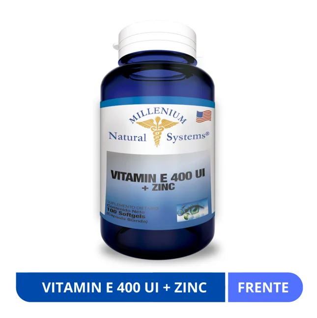 Vitamina E 400 Ui + Zinc Softegels